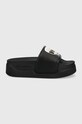 Karl Lagerfeld klapki KONDOMINIUM KL88808.V00 5-8 cm czarny KL88808.V00