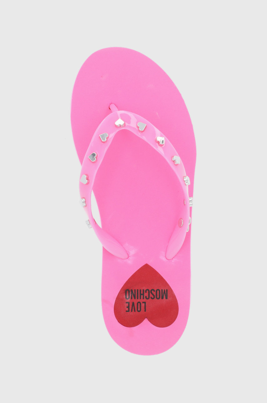 mályva Love Moschino flip-flop