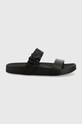 Kožne natikače Calvin Klein Jeans Planet friendly crna YW0YW00598.BDS