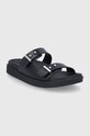 Calvin Klein klapki skórzane HW0HW01155.BAX czarny SS22