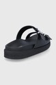 Obuwie Calvin Klein klapki skórzane HW0HW01155.BAX czarny