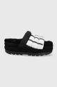 black UGG slippers Maxi Slide Women’s