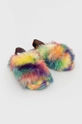 Шерстяные тапочки UGG Fluff Yeah Pride мультиколор