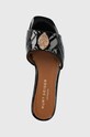 Kožené šľapky Kurt Geiger Kensington Flat čierna 8496100309.BLACK