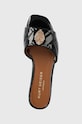 Кожаные шлепанцы Kurt Geiger London Kensington Flat чёрный 8496100309.BLACK