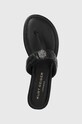 Kurt Geiger London japonki skórzane Kensington T-Bar czarny 8651400109.BLACK