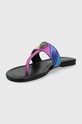 Încălțăminte Kurt Geiger London șlapi de piele Kensington T-Bar 8651469109.MULTI.OT multicolor