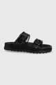 Chiara Ferragni klapki imitacja skóry licowej czarny CF2946.001
