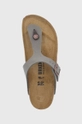 gray Birkenstock flip flops Gizeh