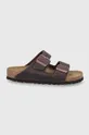 brązowy Birkenstock Klapki skórzane Arizona Damski