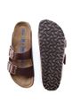 Δερμάτινες παντόφλες Birkenstock Arizona 452763 καφέ