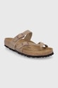 Kožené šľapky Birkenstock Mayari 1011433 béžová SS24