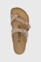 Δερμάτινες παντόφλες Birkenstock Mayari μπεζ 1011433