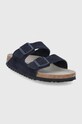 Birkenstock suede sliders Arizona 1020716 navy SS23