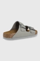 Birkenstock leather sliders Arizona gray