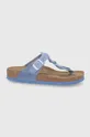 kék Birkenstock bőr flip-flop Gizeh Braided Női