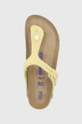 sárga Birkenstock bőr flip-flop Gizeh