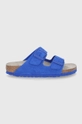 μπλε Παντόφλες σουέτ Birkenstock Arizona Γυναικεία