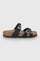 Замшеві шльопанці Birkenstock Franca віденський чорний 1022623