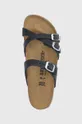 чёрный Замшевые шлепанцы Birkenstock Franca