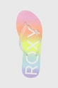 lila Roxy flip-flop