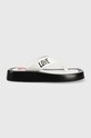 Кожаные вьетнамки Love Moschino платформа белый JA28293G0EIE310A