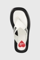 fehér Love Moschino bőr flip-flop