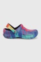 Crocs papuci Bistro Graphic Clog sintetic multicolor 204044.410