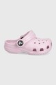 Crocs klapki dziecięce różowy DS.CLOG.T.206990.PPYY.G