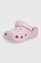 Fete Crocs slapi copii KIDS.CLOG.206991.PPYY.G roz