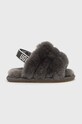 UGG kapcie dziecięce Fluff Slide And Lovey szary 1124941I.CHRC