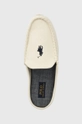 beżowy Polo Ralph Lauren mokasyny DALLINGTON MULE RF103584