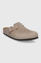 Birkenstock papucs velúrból Boston SFB barna