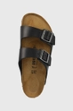 чорний Шкіряні шльопанці Birkenstock Arizona