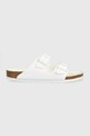Birkenstock klapki Arizona imitacja skóry licowej biały 1019061