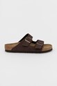 Шлепанцы из нубука Birkenstock Arizona Planet friendly коричневый 1022457