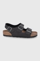 μαύρο Σανδάλια Birkenstock Milano Ανδρικά