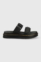 Dr. Martens klapki skórzane Chilton czarny DM25766001.Chilton