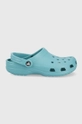 turkusowy Crocs klapki Unisex