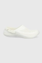 white Crocs sliders LITERIDE 206708 Unisex