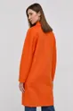 Μάλλινο παλτό Patrizia Pepe πορτοκαλί