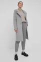 Шерстяное пальто Bruuns Bazaar Catarina Janilla серый