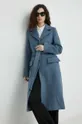 голубой Шерстяное пальто Bruuns Bazaar