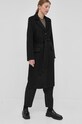 Bruuns Bazaar Płaszcz wełniany Catarina Novelle BBW2508 czarny AW22