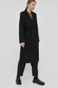 Vlnený kabát Bruuns Bazaar Catarina Novelle čierna