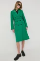 zielony Karl Lagerfeld płaszcz 221W1501