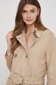 Kožený kabát Calvin Klein béžová K20K203683.PPYY