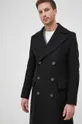 μαύρο Boss - Μάλλινο παλτό