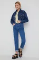 Tommy Jeans - Τζιν μπουφάν σκούρο μπλε