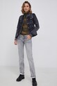 Džínová bunda Pepe Jeans Thrift PL402011VY0.000 šedá SS22
